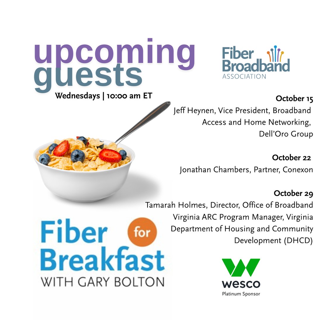 Upcoming FFB Guests 109